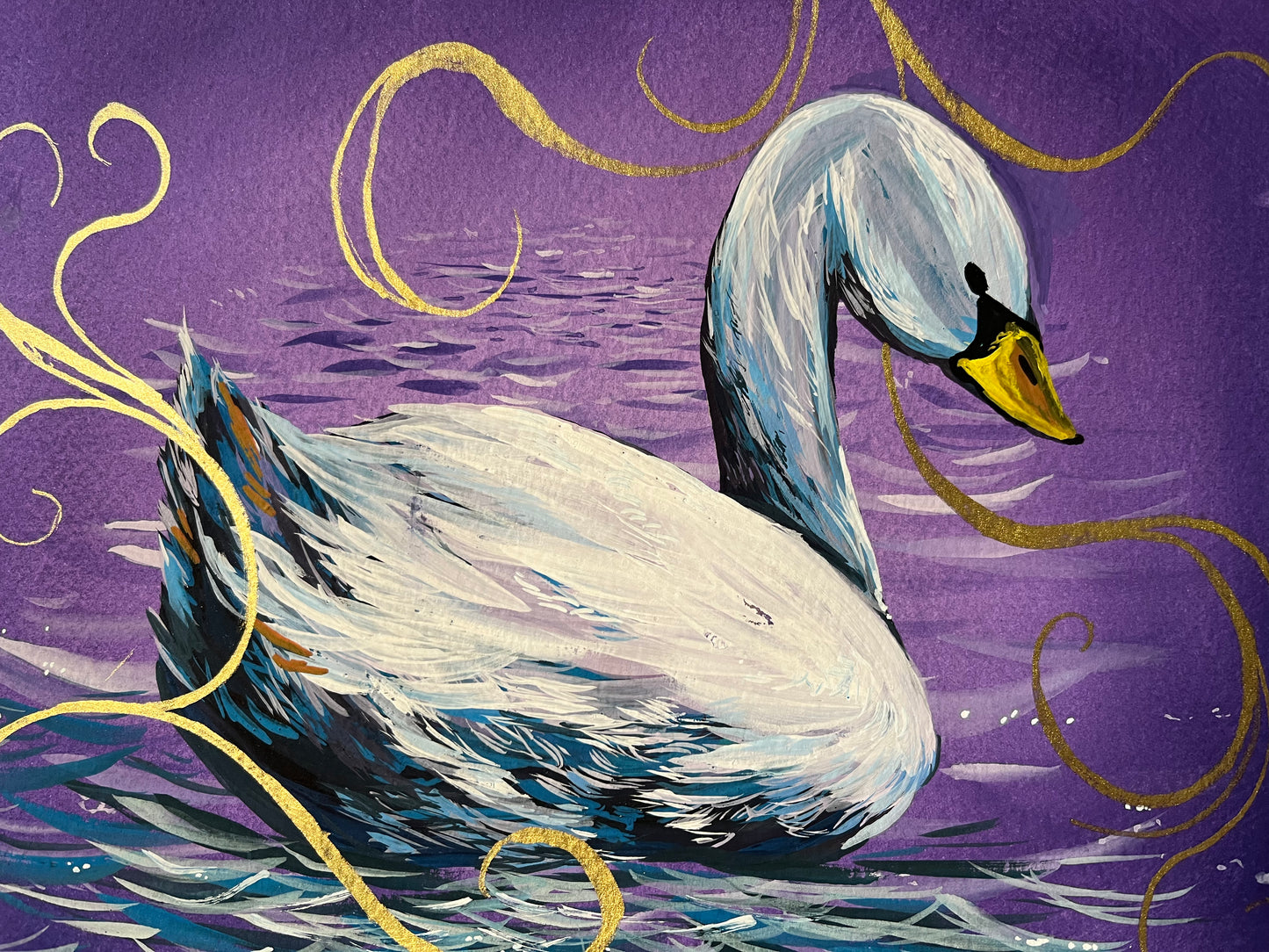 Original Swan Painting (8"x10")